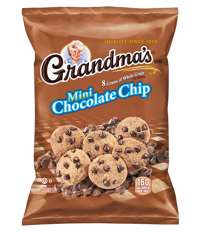 Grandmas® Whole Grain Rich Mini Chocolate Chip Cookies 122oz Pepsico School Source K 12 4882